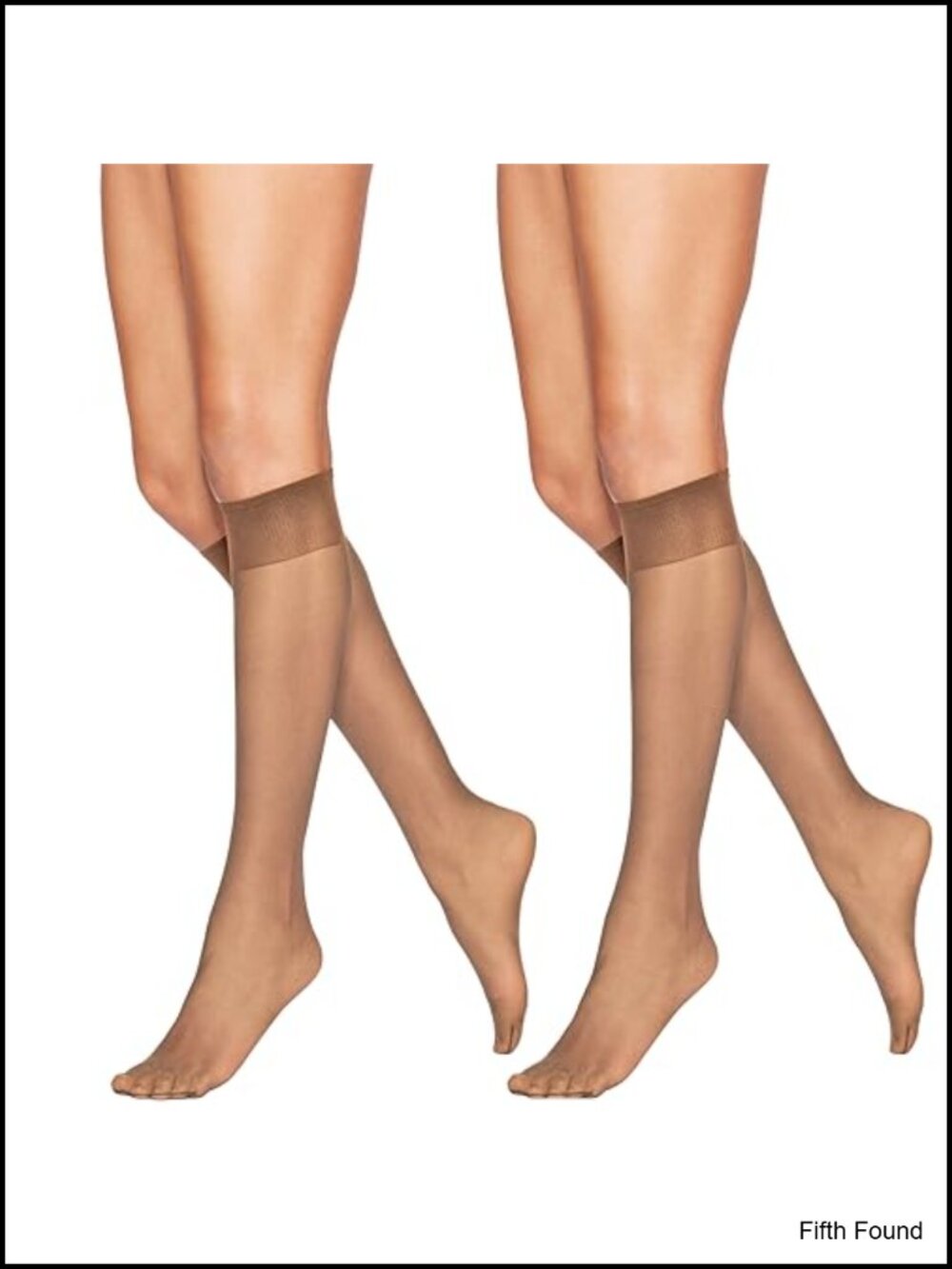 Full Support Sheer Toe Knee High Stockings